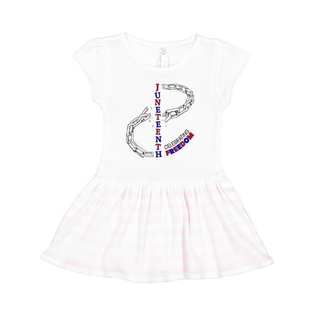 

Inktastic Juneteenth-Celebrating Freedom- Breaking Chains Gift Toddler Girl Dress