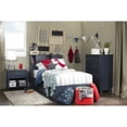 thumbnail image 6 of South Shore Ulysses Blueberry Bookcase Headboard with Sliding Doors, Multiple Sizes, 6 of 8