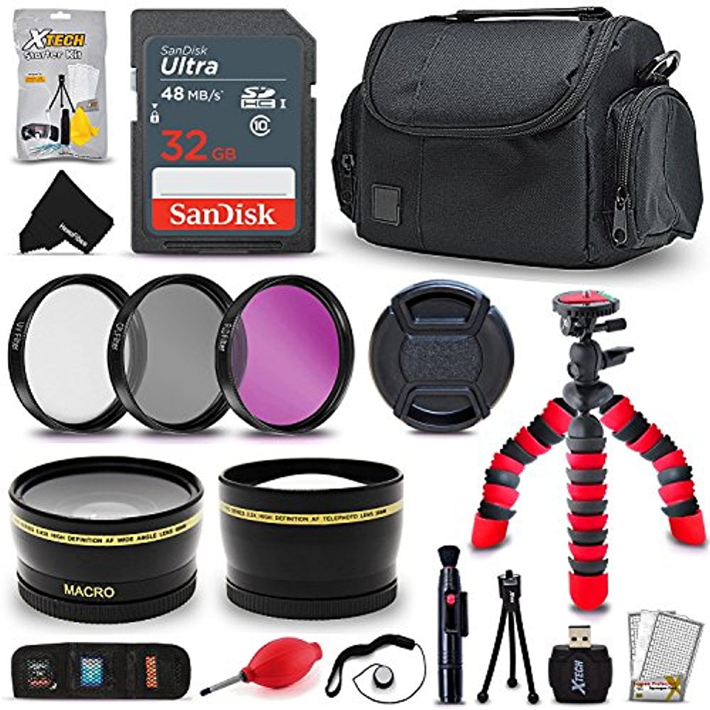 Professional 58mm Accessories Kit Bundle for CANON Rebel T7i T7 T6i T6