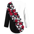 thumbnail image 4 of Womens Zipper Chiffon Blouses 2024 Elegant Dressy Business Office Work Tunic Tops Casual Shirt Ladies V Neck Half Zip Up Loose Fit T Shirts Tee Pullover Blouse Plus Size, 4 of 4