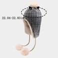 thumbnail image 3 of iHPH7 Russian Hat Fuzzy Hat Winter Accessories for Women Fleece Hat Winter Hats for Women Winter Hats for Women Cold Weather Trapper Hat Green One Size, 3 of 4