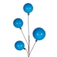 thumbnail image 2 of Vickerman 10' Turquoise Pearl Branch Ball Wire Garland., 2 of 4