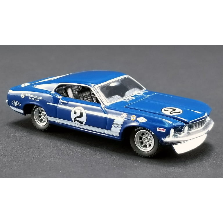 自動車 Dan Gurney Mustang ACME Ford F-350#2 Ramp Truck Blue and 1969 Ford Mustang Boss 302