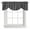 Black, variant on Tie Up Valances for Windows, Dark Blue Adjustable Valance Curtains Window Treatment for Living Room/Bedroom, Retro Farmhouse Plants Wall Lines Texture Rod Pocket Kitchen Curtains & Drapes 60x18 Inch