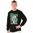 thumbnail image 3 of Popeye Characters Kanji Comic Panel Men's Long Sleeve Tee T Shirt Brisco Brands S, 3 of 6