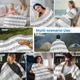thumbnail image 5 of Black White Geometric Cooling Blanket,Lightweight Breathable Summer Throw Blanket with Double Sided Cold Effect,Modern Buffalo Plaid Abstract Art Picnic Blankets Bed Sheet for Hot Sleepers 50"x60", 5 of 8