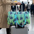 thumbnail image 1 of Garronmavis Large Quilted Duffle Bag for Women, Tropical Palm Tree Pattern Bag Weekender Bag Overnight Carry On Travel Bag with Luggage Sleeve for Gym, Travel, 1 of 2