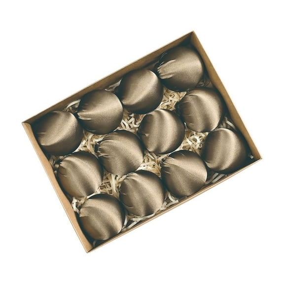 SharkTRUE Satin Ball Ornaments for Christmas Tree Decoration,Silk Ball Ornaments Satin Silk Xmas Tree Hanging for Xmas Tree Decor,Decorative Xmas Balls Soft Silk Christmas Bauble