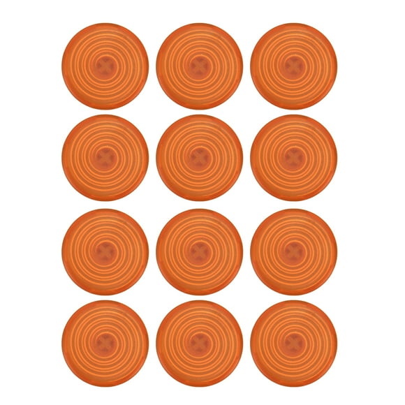 ZOUSSIQI 12pcs Arcade Button Cover Replace Mechanical Push Button Cover for Kailh for Cherry for TTC for Akko for Glorious Switches Orange EL225#45762