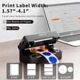 thumbnail image 2 of Rongta 4x6 Bluetooth Thermal Shipping Label Printer, Wireless Shipping Label Maker for Amazon FBA, Shopify, FedEx | Compatible with Windows/Mac/Android/iOS (Black), 2 of 6