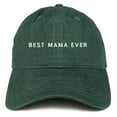 thumbnail image 1 of Trendy Apparel Shop Best Mama Ever One Line Embroidered Soft Cotton Dad Hat, 1 of 2