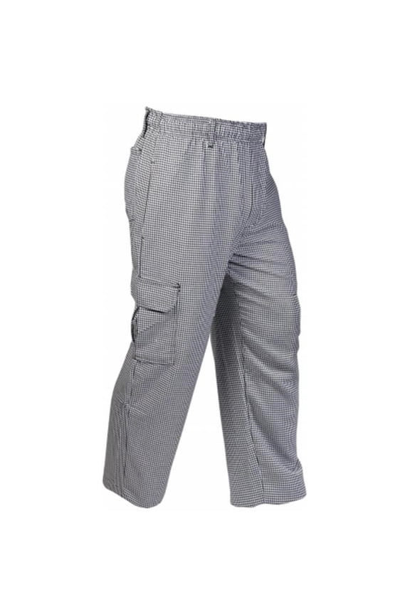 Mercer Tool M61051HTL Genesis Unisex Cargo Pant, Hounds Tooth, Black, White - Large