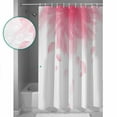 thumbnail image 2 of Shower Curtain, Abstract Minimalist Flower Art Waterproof Shower Curtain Set with Hooks for Bathroom Showers,Stalls and Bathtubs,72x72In Pink Blossom Floral on White, 2 of 9