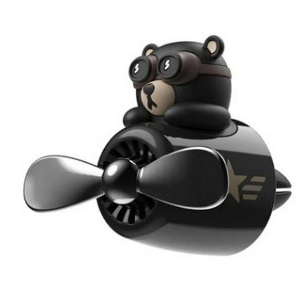 JUST BUY IT Car Air Freshener Aromatherapy Rotating Propeller Air Outlet  Fragrance Flavor Bear Pilot Car Accessories 