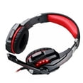 thumbnail image 3 of CADA G90000 Auriculares con cable Sonido estéreo Auriculares para juegos Auriculares con micrófono con aislamiento de ruido, Negro rojo, con cable divisor Inevent EL000014-04B, 3 of 6