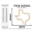 thumbnail image 2 of Unfinished Wood Texas Outline Shape 42" / 1/2", 2 of 3