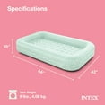thumbnail image 3 of Intex Kids Travel Air Mattress Inflatable Bed w/ Raised Sides and Hand Pump, 3 of 11