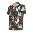 thumbnail image 4 of Wukai Rabbit Is Eating Carrots Men’s Polo Shirts,Quick-Dry Athletic Shirt,Classic Fit Shirts-Medium, 4 of 8
