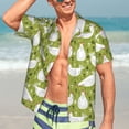 thumbnail image 5 of Lsque Lovely Chickens pattern Hawaiian Shirt for Men, Unisex Summer Beach Casual Short Sleeve Button Down Shirts-X-Large, 5 of 9