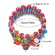 thumbnail image 3 of Set de pulseras de Papá Noel con muñeco de nieve con árbol de Navidad - Pulseras festivas de aleación de 3 piezas para mujer, joyería navideña multicolor con cuentas, ajustable de 7 pulgadas, 3 of 6