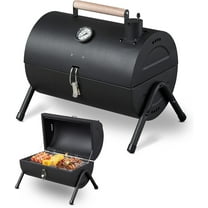 THJTDH Portable Charcoal Grill, Tabletop Multi-functional Barbecue Smoker, Small BBQ Grill for Outdoor Cooking Camping Hiking Picnic Garden Beach Party