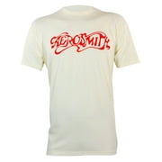 Aerosmith Men's Logo T-Shirt Natural L