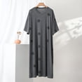 thumbnail image 2 of Fjofpr Nightgowns for Women Plus Size Womens Fashion Short Sleeve Round-Neck Color Nightgown Loose Bathrobe Home Wear Heart Print Nightgown, 2 of 5
