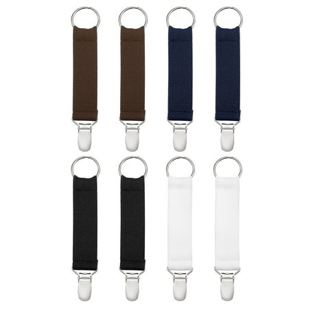 

Hat Clips for Travel 8 Pack Elastic Hat Clips(Coffee Black White Dark Blue)