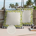 thumbnail image 2 of Summer Yellow Lemons Outdoor Pillow Covers Pack of 2 Country Vintage Watercolor Flower Black White Plaid Waterproof Throw Pillow Covers Decorative Cushion Cases for Patio Garden Tent 16x16 inch, 2 of 9