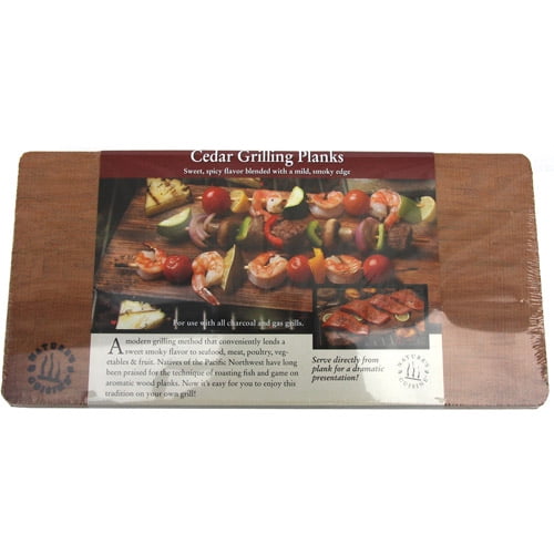 Natures Cuisine NC0044 14" X 7" Cedar Grilling Plank 4 Count Walmart