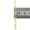 thumbnail image 6 of Genuine 14K Yellow Gold 2.85mm Solid Plain Figaro Link Chain Necklace 22 Inch, 6 of 7