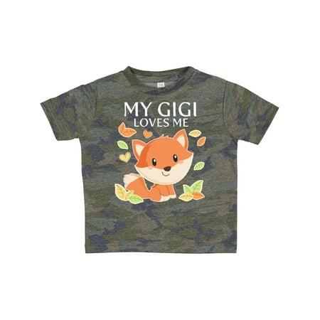 

Inktastic My Gigi Loves Me- Little Fox Gift Toddler Boy or Toddler Girl T-Shirt
