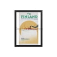 thumbnail image 3 of To Finland - Winter Sailings and Fares 1937/38 from the Finland Steamship Company Ltd. Framed Vintage Travel Poster, 3 of 11