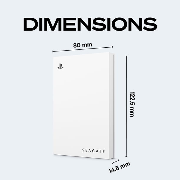 Seagate 2TB PS5 Game Drive - External USB 3.0 Portable HDD Storage