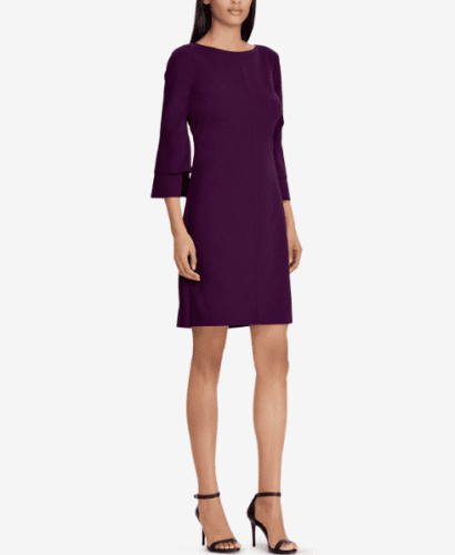purple work dress