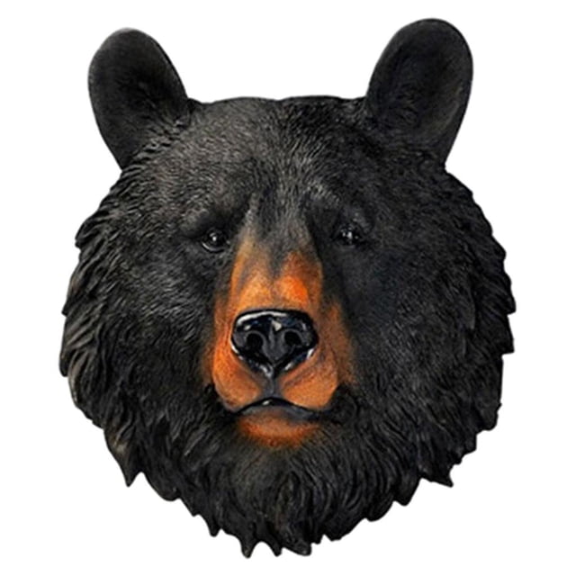 Cabeza de Animal , Escultura de Pared, Adorno , Estatua Colgante, Decoración Artística para Dormitorio, Decoración para Sala de Cabeza de Oso20x9.5x23cm