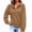 A67-Khaki, variant on Sokhug Waffle Grid Henley Sweatshirts for Women Long Bubble Sleeve Turn Down Collar Button Up Loose Casual Fall Winter Pullover Sweatshirts Tops