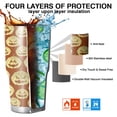 thumbnail image 7 of 30oz Halloween Pumpkin Silhouette Pattern Tumblers Stainless Steel Tumbler with Lid and Straw,Vacuum Insulated Double Wall Travel Tumbler Cups Mug with Cleaning Brush for Coffee,Tea, 7 of 7