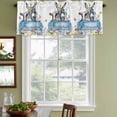 thumbnail image 3 of 2 Pack Valances for Window, Blue Truck Cow Short Curtains for Kitchen Bedroom Living Room, Animals Spring Floral Butterfly Farmhouse Rod Pocket Small Window Treatment Valance Drapes 42 x 12 Inch, 3 of 8