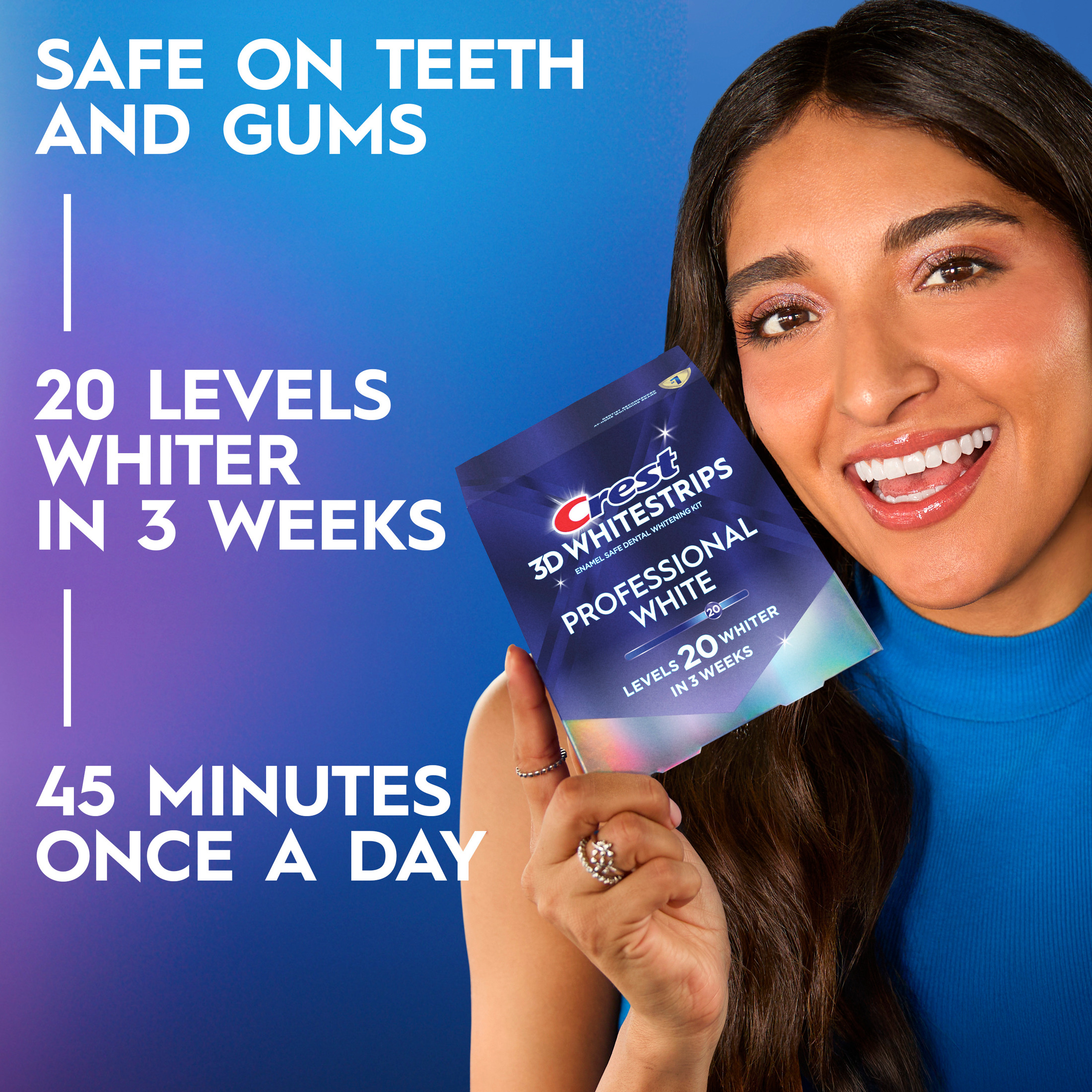 Crest 3D Whitestrips Professional White At-Home Kit, 20 Treatments photo 2