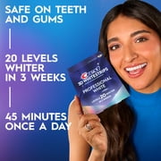 Crest 3D Whitestrips Professional White At-home Teeth Whitening Kit, 20 Treatments, 20 Levels Whiter