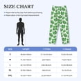 thumbnail image 4 of Lsque Green Leaves Print Men's Pajama Pants, Lounge Pant - Comfortable Home Wear,Elastic Waistband, Stylish Design-X-Large, 4 of 9