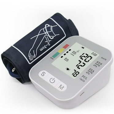 Blood Pressure Monitor with Cuff, Automatic Digital Upper Arm Blood Pressure Monitor with Large LCD Screen, Irregular Heartbeat & Hypertension Detector, BPM