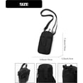 thumbnail image 4 of Sunyuer Water Resistant Mini Tactical Phone Crossbody Bag, Detachable Adjustable Strap Small Sling Pouch, Waist Pack for Hiking Travel Daily Carry, Unisex, 4 of 7