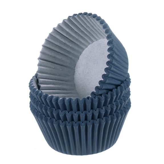 Uxcell Cupcake Liners Cupcake Cups Standard Size Muffins Liners Papers Baking Cups Wrappers Greaseproof Dark Blue