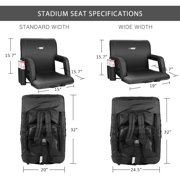 Black Stadium Seat