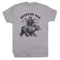 thumbnail image 2 of Mountain Man T Shirt Cool Wilderness Theme Graphic Shirts for Men Guys Vintage Moonshine Popcorn Sutton Grizzly Bear Country Music, 2 of 4