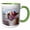 Green/White, variant on 3drose, Peru, Llama in a Village - Sa17 Jri0005 - Jutta Riegel, 15oz Mug