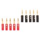 thumbnail image 1 of Tipo Banana De , Conectores De Adaptador De Cable De Conectores De Tipo Tornillo, Sin Soldadura Y Fáciles De SM SunniMix Conector de audio de conector banana, 1 of 8