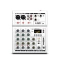 thumbnail image 1 of Console de Mixage F4 Interface Bluetooth USB Enregistreur PC 48V Effet de Répétition de Puissance Fantôme 4 Canaux DJ Mixeur de Son, 1 of 7